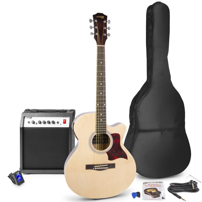 Vente Pack Guitare Classique Bois Naturel avec Accordeur Sangle Housse  Médiators - MAX - Sono 85 (magasin) / Sono NANTES (e-commerce)